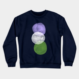 Genderqueer Pride Bubbles Crewneck Sweatshirt